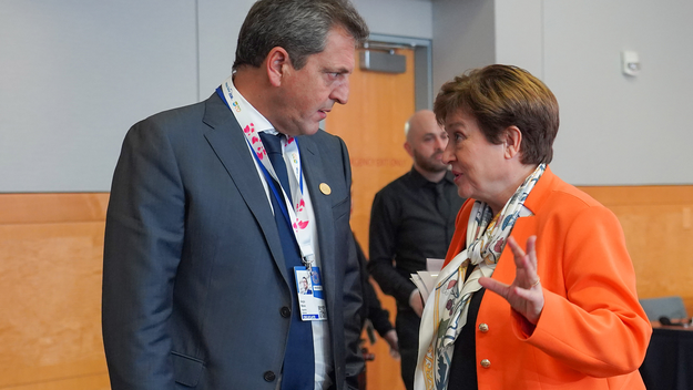 Sergio Massa y Kristalina Georgieva