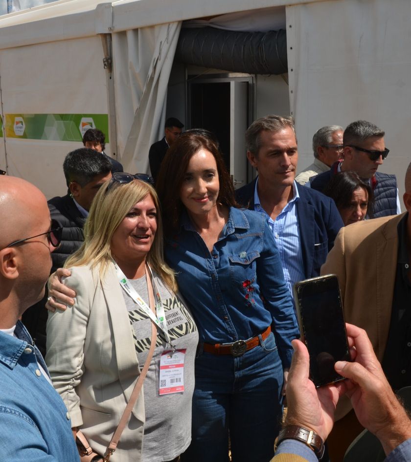 Victoria Villarruel en Expoagro 