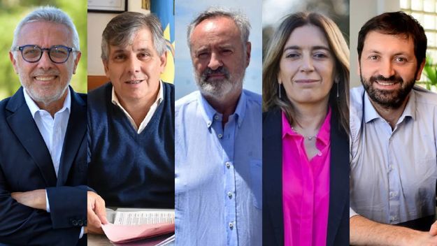 Julio Zamora, Jorge Britos, Joaquín de la Torre, Danya Tavela y Pablo Juliano.