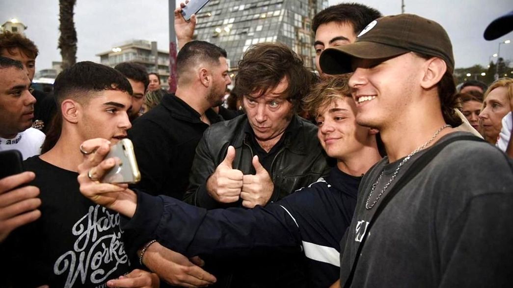 Javier Milei y el apoyo de los jóvenes