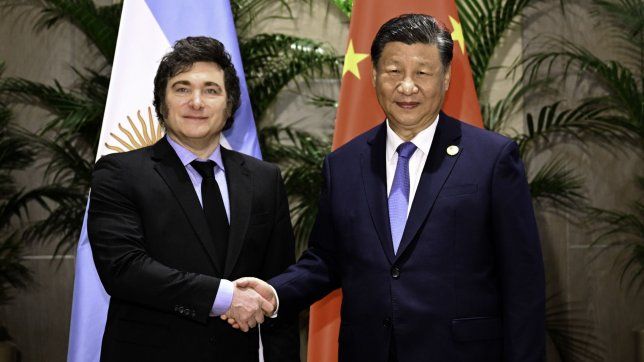 Javier Milei y Xi Jinping, en Río de Janeiro.