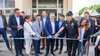 Martín Llaryora y Sara Majorel en la inauguración de la nueva sede de la FPA en Marcos Juárez.&nbsp;