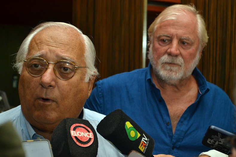 Héctor Maya junto al titular de UPCN en Entre Ríos, José Allende.