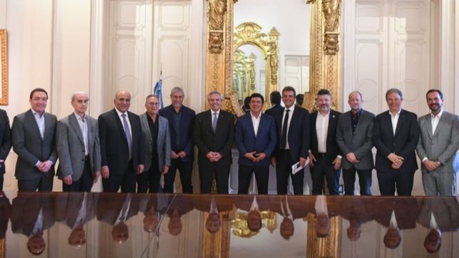 fernandez recrea la cena de merlo con massa y sin cristinismo