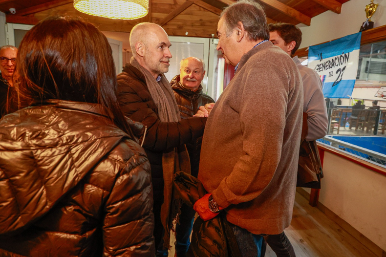 Rodríguez Larreta y Mariano de Miguel, uno de los empresarios más fuertes de Bariloche.