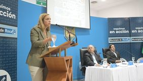 María Emilia Soria, una de las principales referentes del peronismo en Río Negro, abrió sesiones en el Concejo Deliberante de General Roca.&nbsp;