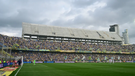 La nueva tribuna que se contruye en el estadio de Rosario Central, club que puja por ser sedel del Mundial 2030.