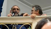 Baradel, líder de los docentes, y Godoy en la Legislatura, presenciando el discurso de Axel Kicillof. Baradel, líder de los docentes, y Godoy en la Legislatura, presenciando el discurso de Axel Kicillof.