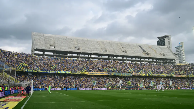 La nueva tribuna que se contruye en el estadio de Rosario Central, club que puja por ser sedel del Mundial 2030.
