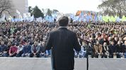 Axel Kicillof, en el acto en la Quinta de San Vicente.