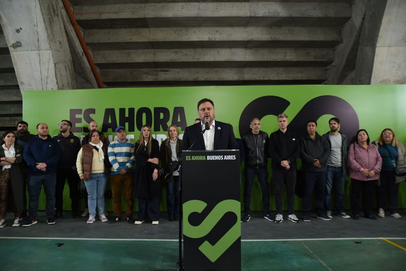 Leandro Santoro en su discurso tras conocer que Es Ahora Buenos Aires quedó en segundo lugar.