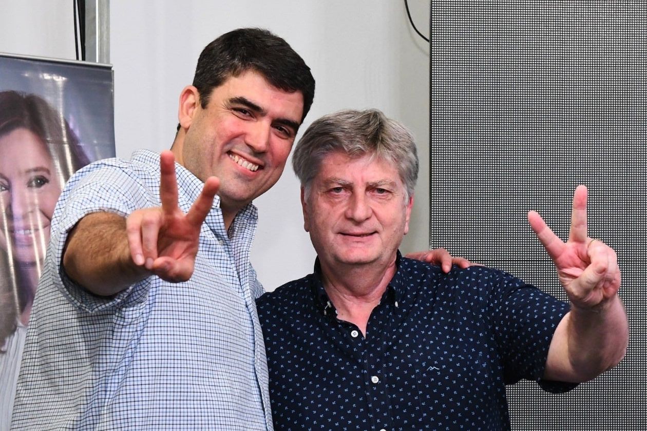 El gobernador de La Pampa Sergio Ziliotto junto a su hombre en el Senado nacional, Daniel Paly Bensusán.