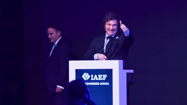 Javier Milei en el Congreso del IAEF