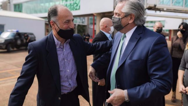 gortari acompano a fernandez en su visita a misiones