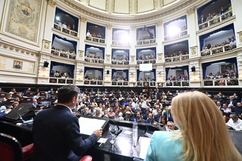 Axel Kicillof, ante la Legislatura.&nbsp;