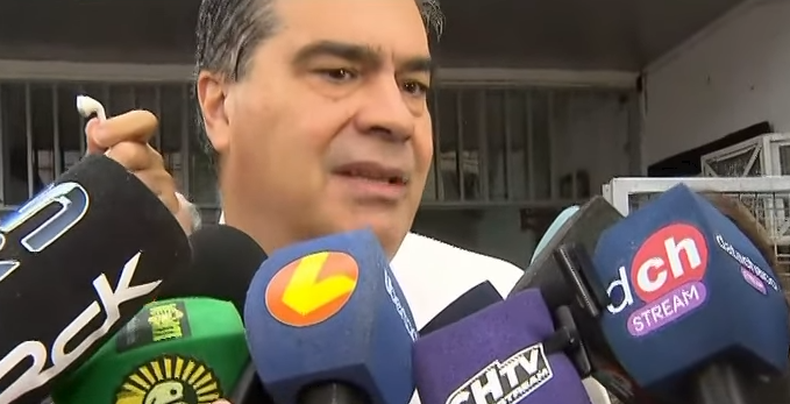 Captura de la transmisión de TN. Captura de la transmisión de TN.
