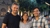 Martín Menem y Gino Visconti rodean a Claudia López, la reemplazante de Juan Carlos Pagotto como senadora de La Rioja.