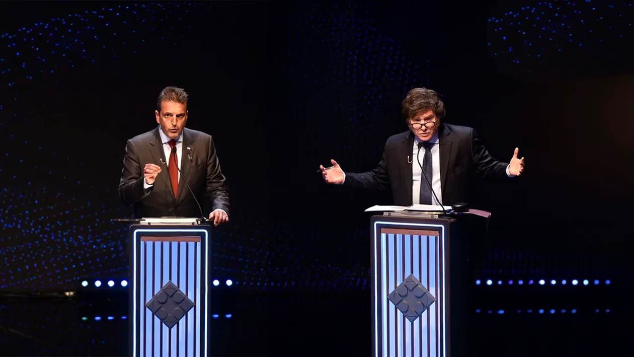 Sergio Massa y Javier Milei frente a frente en otro debate presidencial
