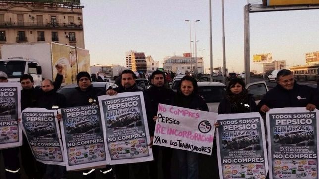 trabajadores de pepsico volvieron a las calles con cortes y marcha