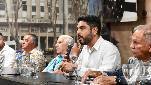 Huguito Moyano en la Regional La Plata de la CGT