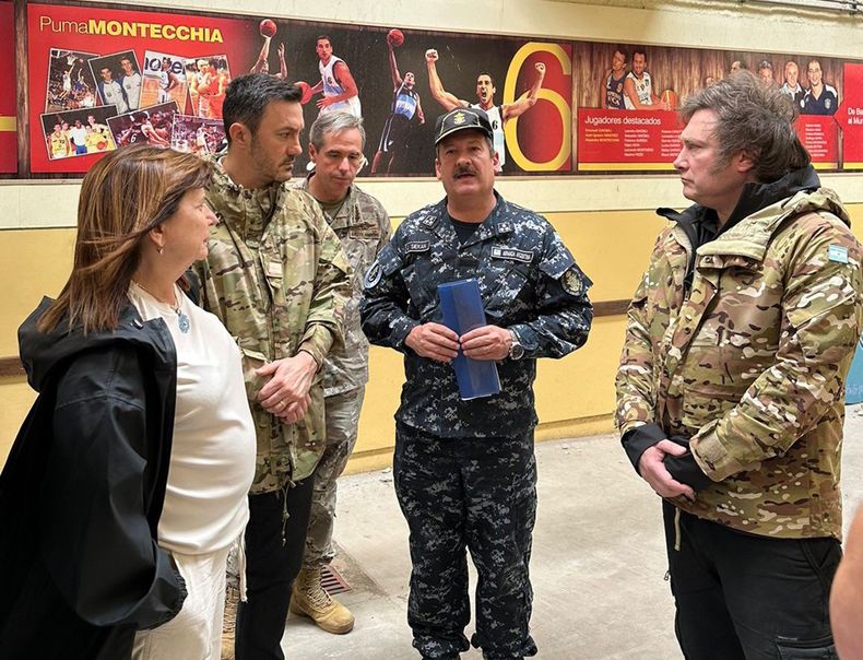Javier Milei con Patricia Bullrich y Luis Petri