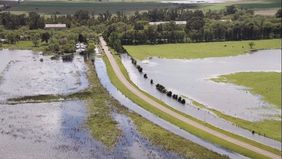 La inundación vuelve a enfrentar a intendentes de la Cuarta