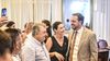 El intendente de la capital de La Pampa, Luciano di Nápoli, junto a su vice Romina Montes de Oca y el diputado y sindicalista César Montes de Oca. FOTO: www.radiokermes.com