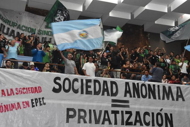 Acto de Luz y Fuerza en contra de la Sociedad An&oacute;nima de EPEC.