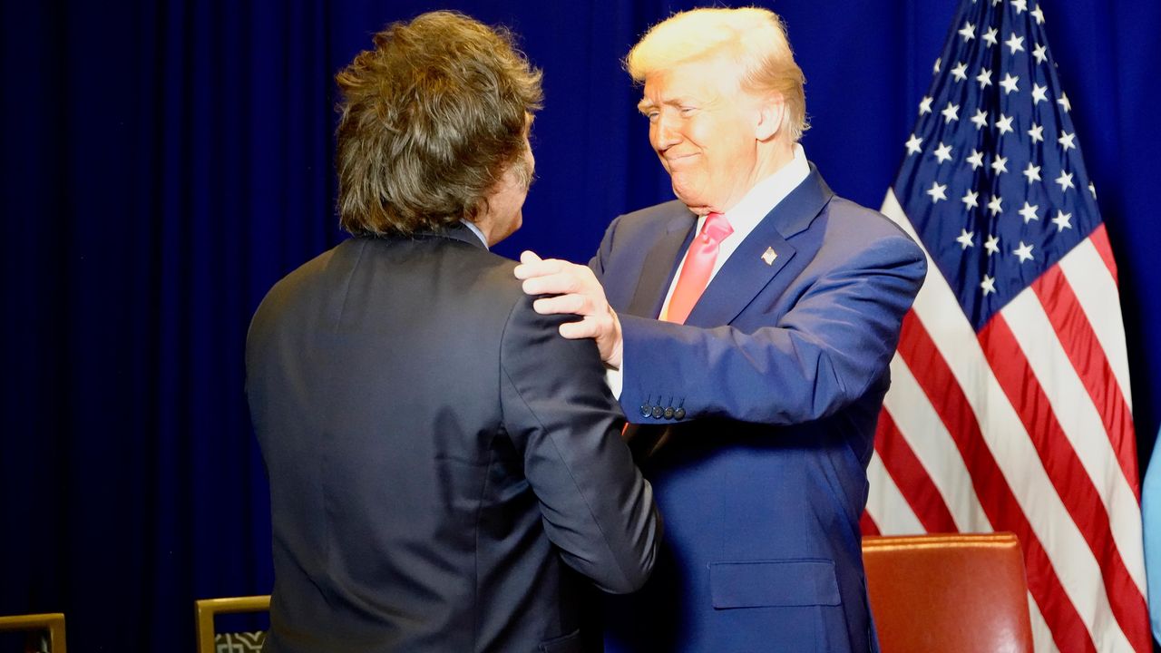 Javier Milei con Donald Trump