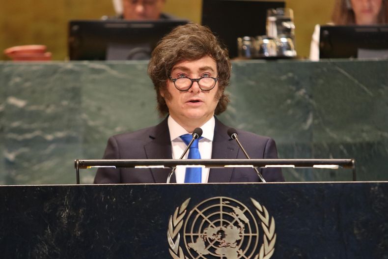 Javier Milei en la ONU.