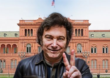 AUHrgentina, el país de Javier Milei con asistencia social directa y empleo trash que aturde al peronismo. Imagen generada con Inteligencia Artificial