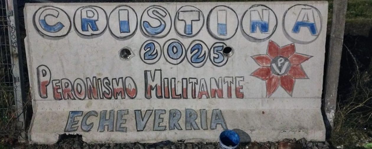 La interna del peronismo, en las paredes del conurbano.