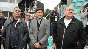 Santa Fe: las flores de Pullaro a Scioli y Milei por el apoyo en seguridad y en los juegos Suramericanos 2026