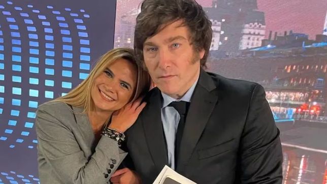 Amalia Granata y Javier Milei donde nació su amistad, ahora reconciliada: en los estudios de televisión.