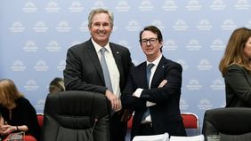 Pablo Quirno y Carlos Guberman, los funcionarios de Javier Milei que defendieron el presupuesto. Pablo Quirno y Carlos Guberman, los funcionarios de Javier Milei que defendieron el presupuesto.