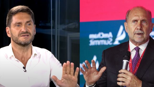 Maximiliano Pullaro y Omar Perotti.