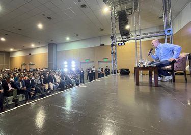 Federico Sturzenegger estuvo este miércoles en Concordia para respaldar a los candidatos de La Libertad Avanza en Entre Ríos.