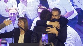 Javier Milei y diego Santilli Javier Milei y diego Santilli