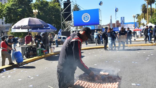 La covocatoria de la CGT no llenó la Plaza de Mayo&nbsp;