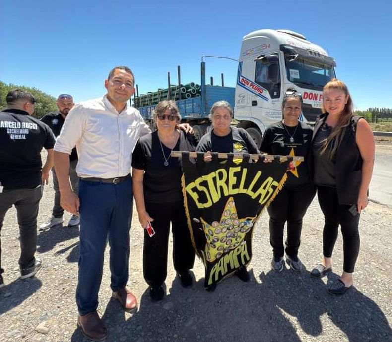 Estrellas Amarillas, con el intendente de 25 de Mayo Leonel Monsalve, planteó el costado humano de una ruta que facilita los siniestros viales.