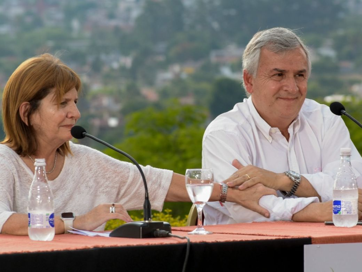 Patricia Bullrich y Gerardo Morales, presidenciables de JxC