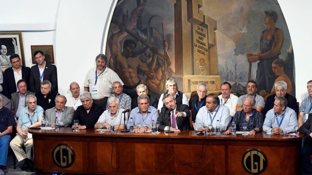 con un bano de unidad, fernandez ato al sindicalismo a su gobierno