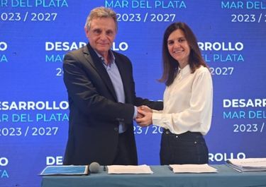 Gustavo Pulti y Fernanda Raverta.