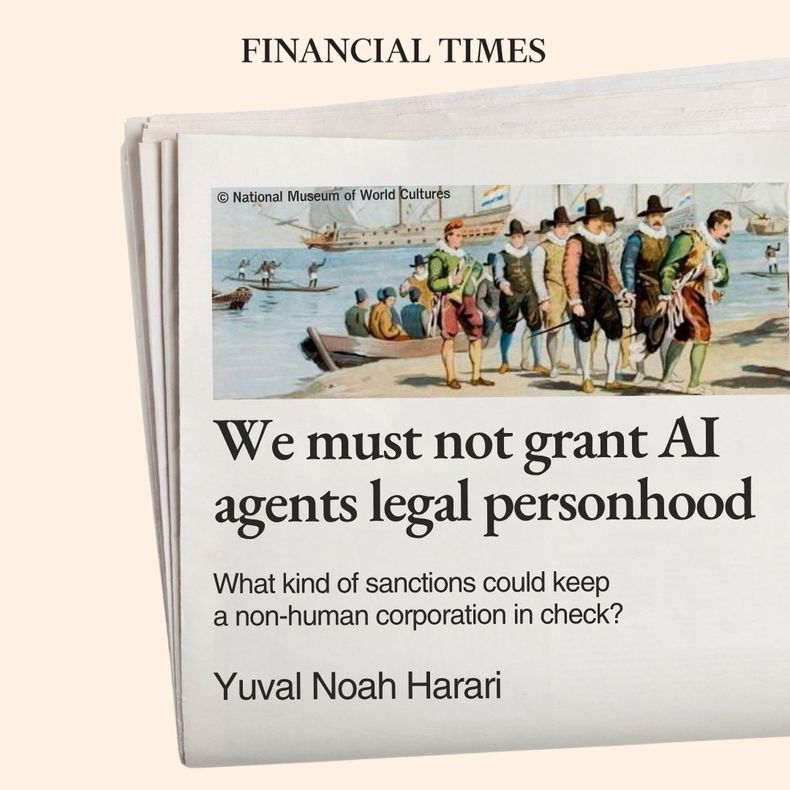 Artículo de Yuval Noah Hararien el Finantial Times