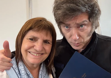 Patricia Bullrich y Javier Milei.&nbsp;