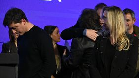 Santiago Caputo y Karina Milei.