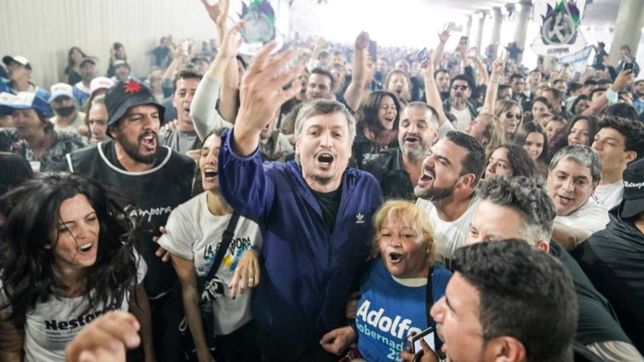 cfk se asomo al #24m para mostrar la movilizacion de la campora