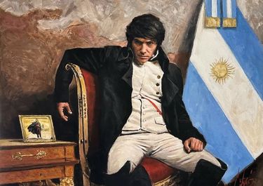 Automeme de Javier Milei.&nbsp;