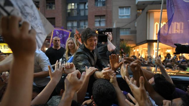 Javier Milei en el cierre de campaña en Córdoba