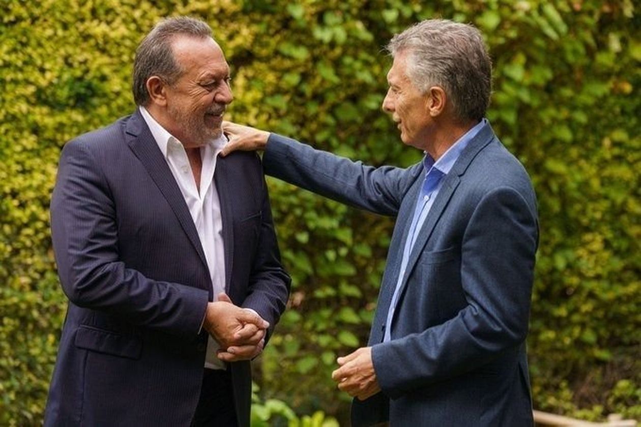 Macri recibió en su casa a Gustavo Santos Mauricio Macri y Gustavo Santos
